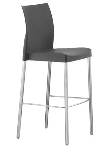 stools plasticos Vivanti gris oscuro