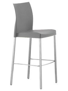 stools plasticos Vivanti gris claro