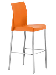 stools plasticos Vivanti naranja