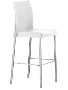 stools plasticos Vivanti blanco
